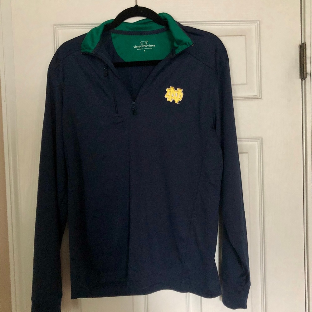 Notre Dame Vineyard Vines Men's Pullover